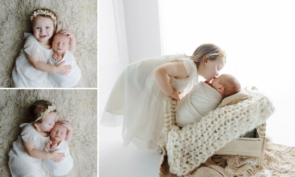 Studio wardrobe options available for newborn photography sessions in Oklahoma City